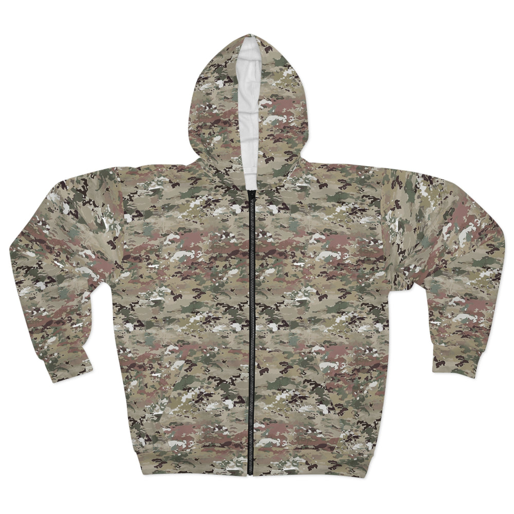 Scorpion Camouflage Unisex Zip Hoodie By Equippage.com