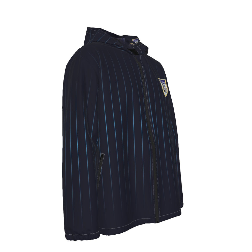 Blue Knights Soccer Club Men's Hooded Zipper Windproof Jacket (No Number) Futbol Team Uniforms 2024