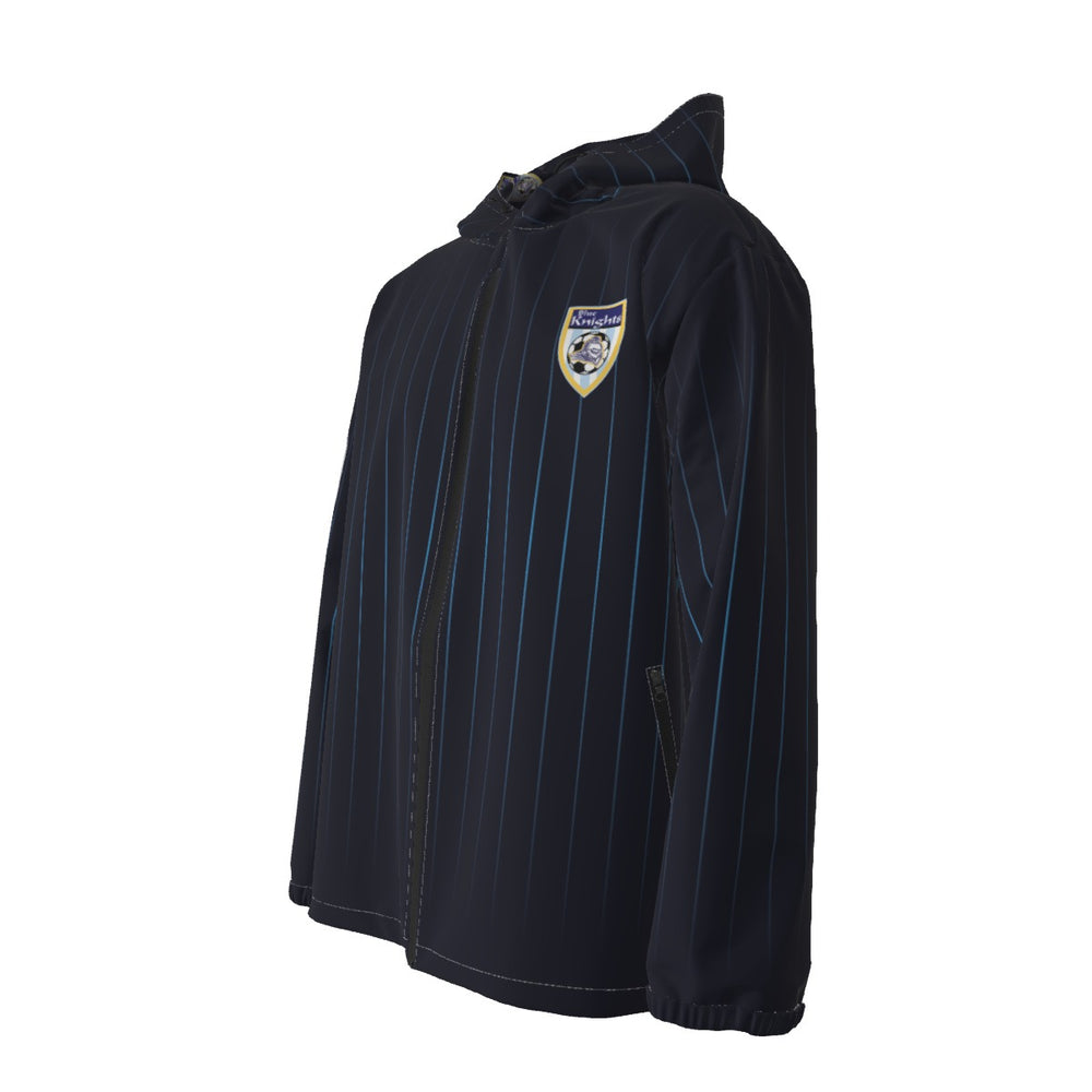 Blue Knights Soccer Club #39 Men's Hooded Zipper Windproof 39 Jacket Futbol Team Uniforms 2024