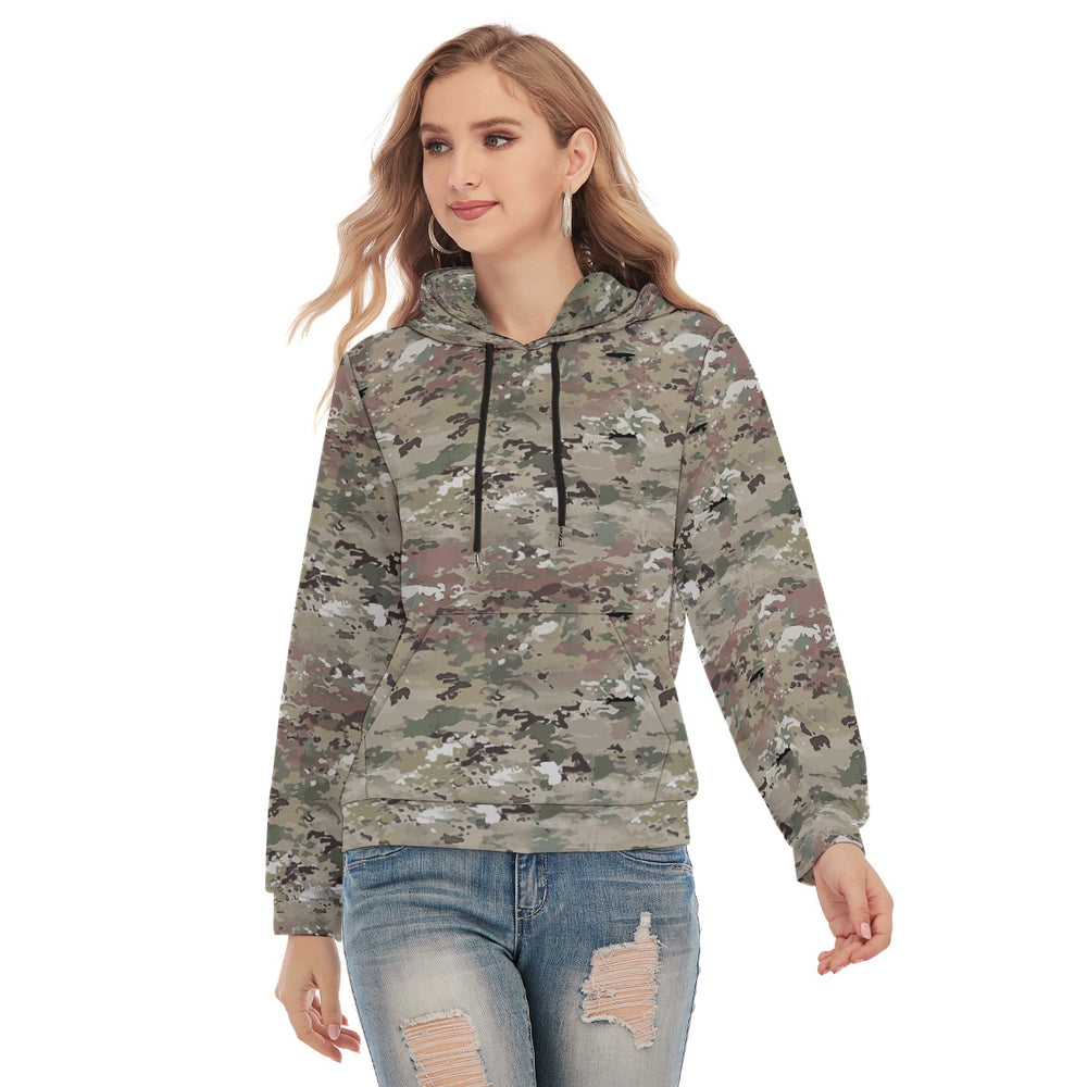 All-Over Print Women's Slim Pullover Hoodie