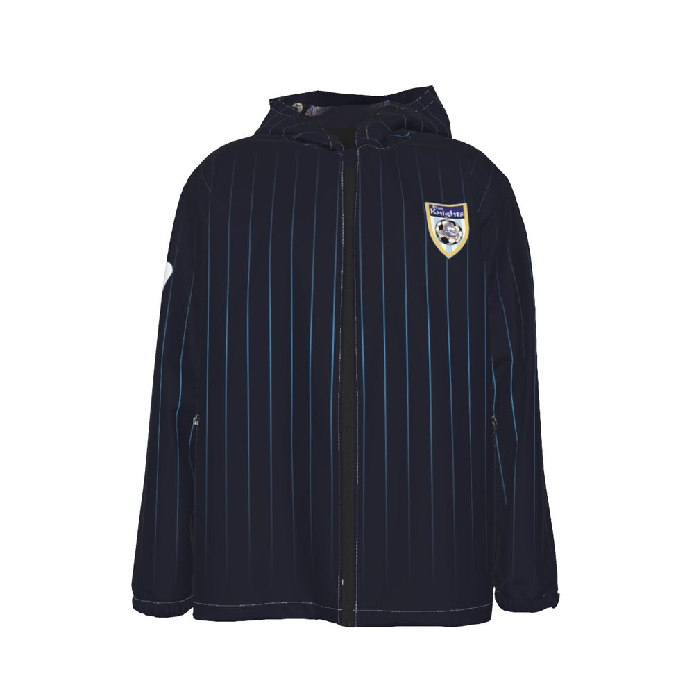 Blue Knights Soccer Club #47 Men's Hooded Zipper Windproof 47 Jacket Futbol Team Uniforms 2024