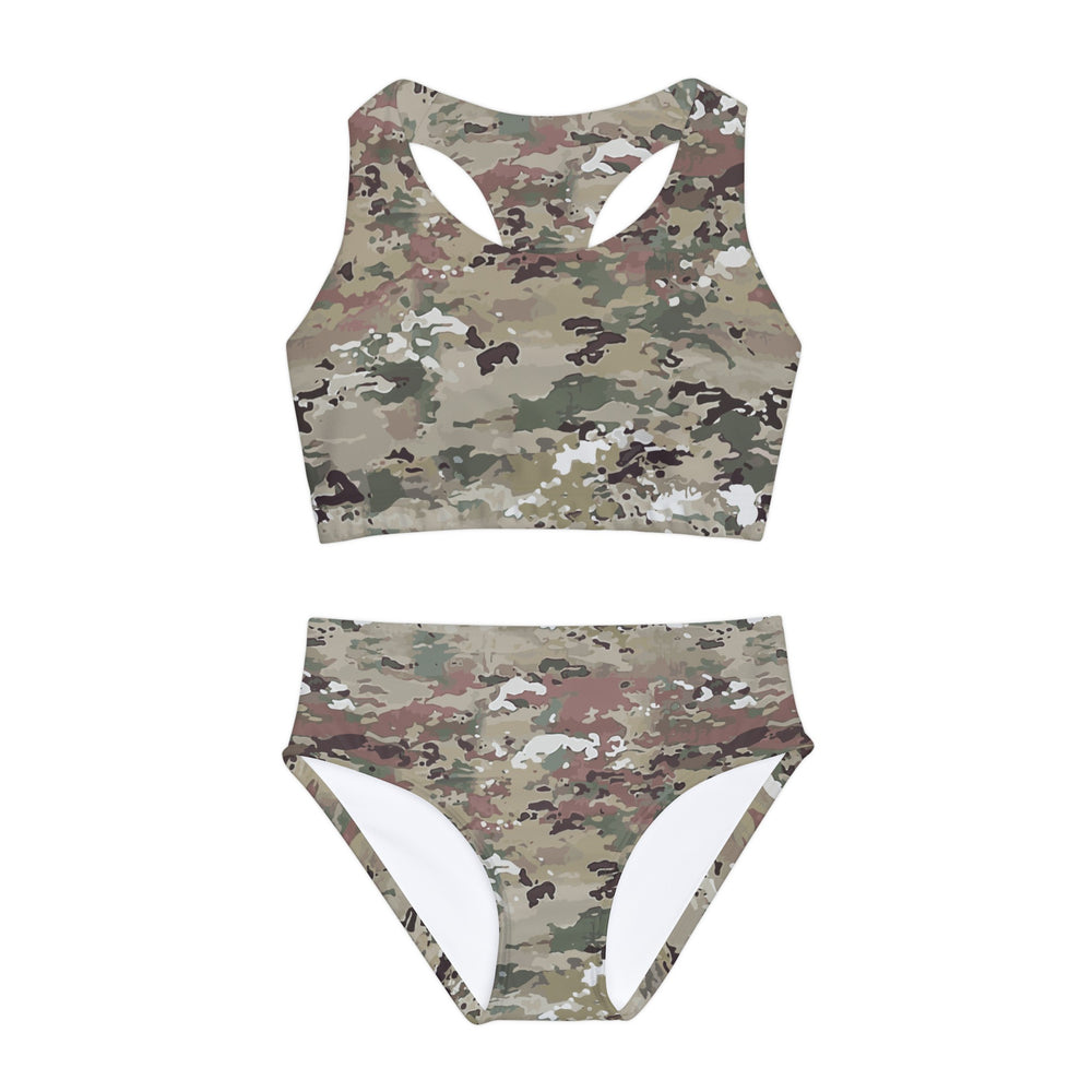 Scorpion Camouflage Girls Two Piece Swimsuit By Equippage.com