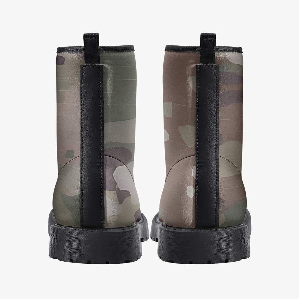 Scorpion Camouflage Trendy Leather Boots