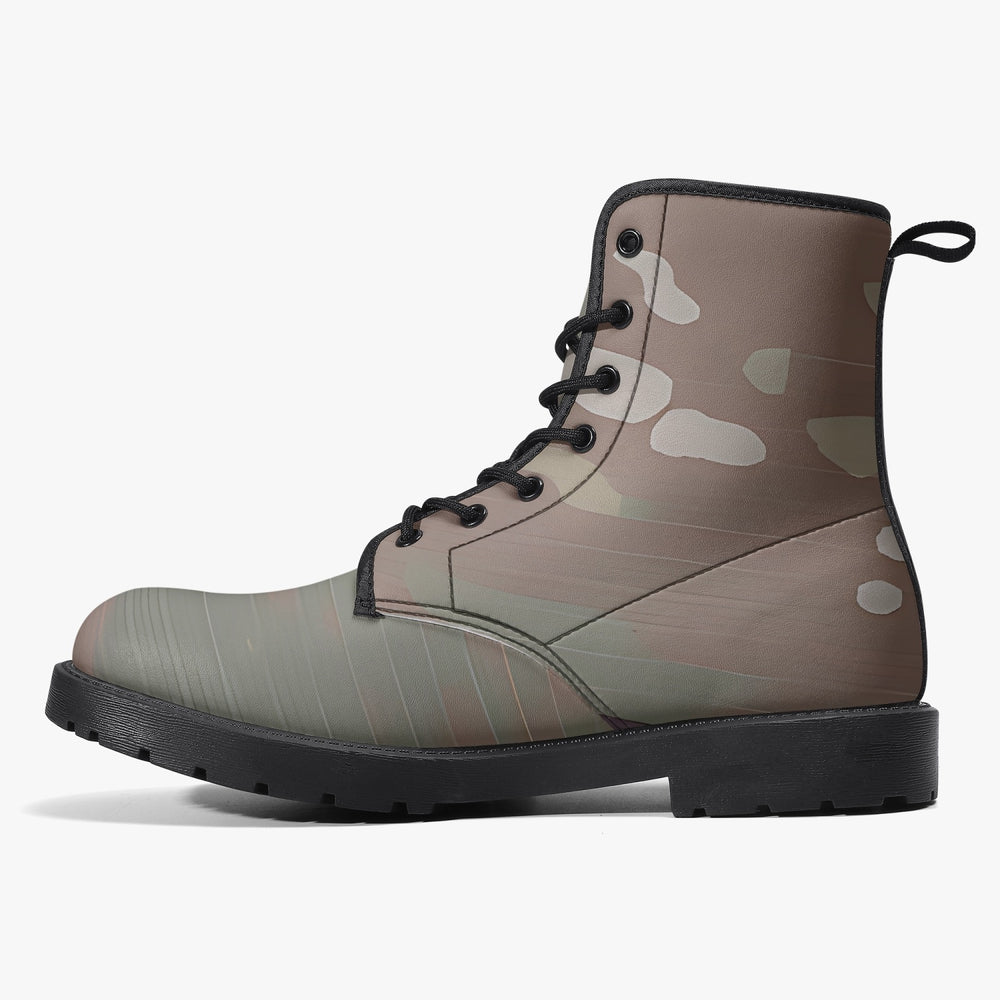 Scorpion Camouflage Trendy Leather Boots