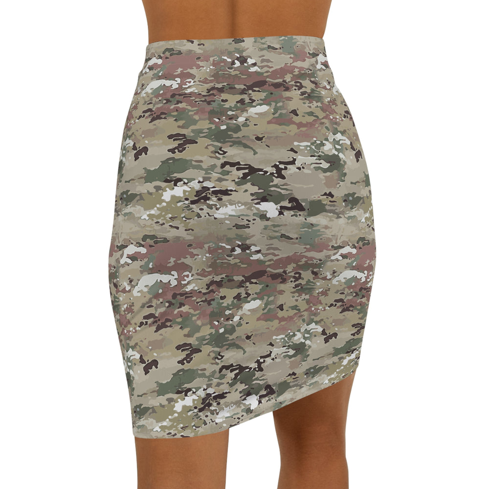 Scorpion Camouflage Women's Mid-Waist Pencil Skirt By Equippage.com