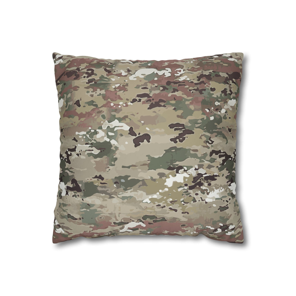 Scorpion Camouflage Faux Suede Square Pillowcase By Equippage.com