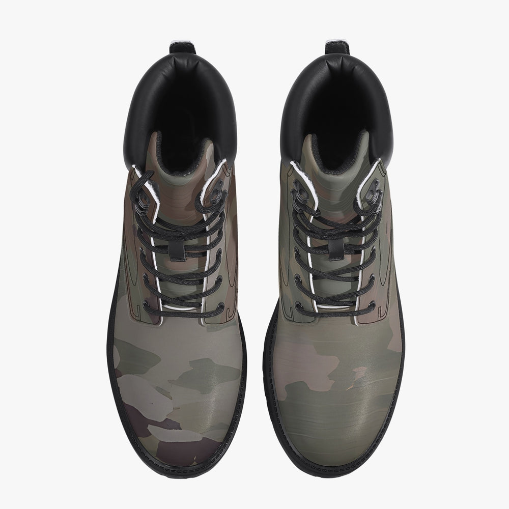 Scorpion Camouflage Casual Leather Boots