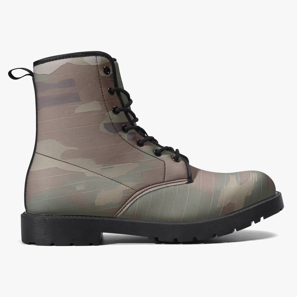 Scorpion Camouflage Trendy Leather Boots