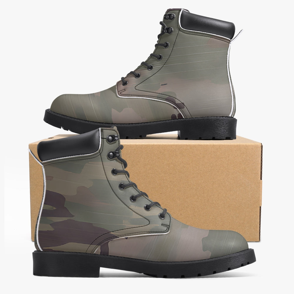 Scorpion Camouflage Casual Leather Boots