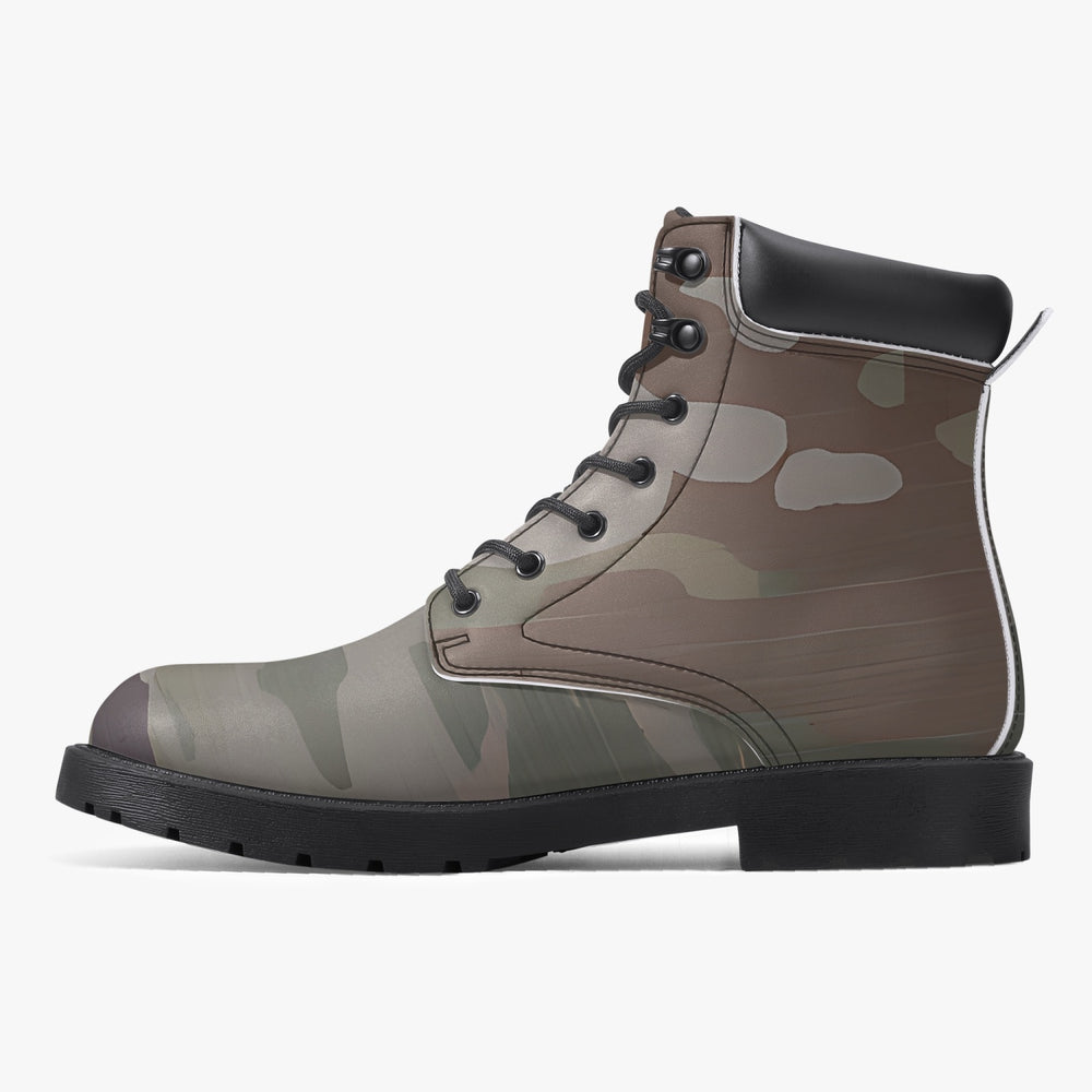 Scorpion Camouflage Casual Leather Boots