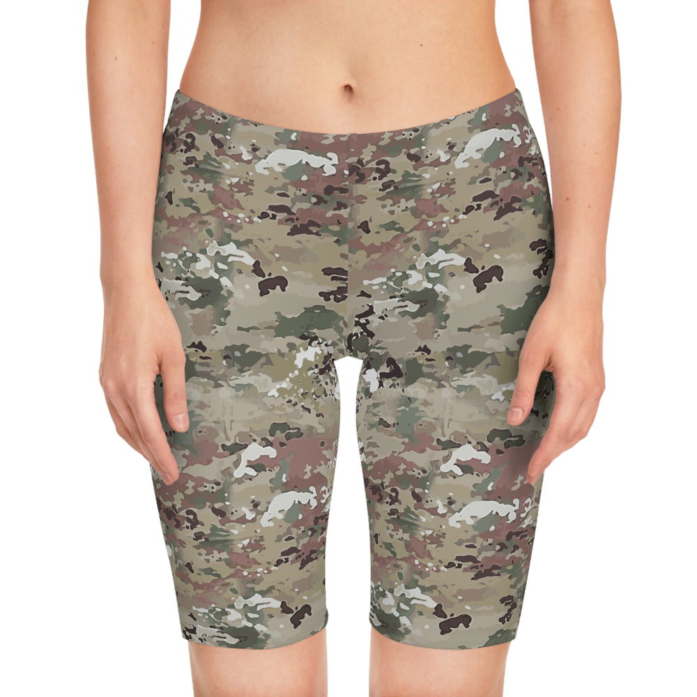 Scorpion Camouflage Women's Bike Shorts By Equippage.com