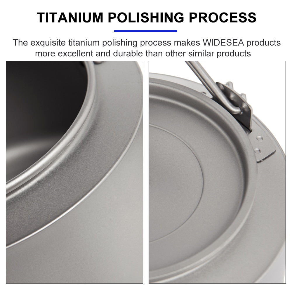 Widesea Camping Titanium Kettle