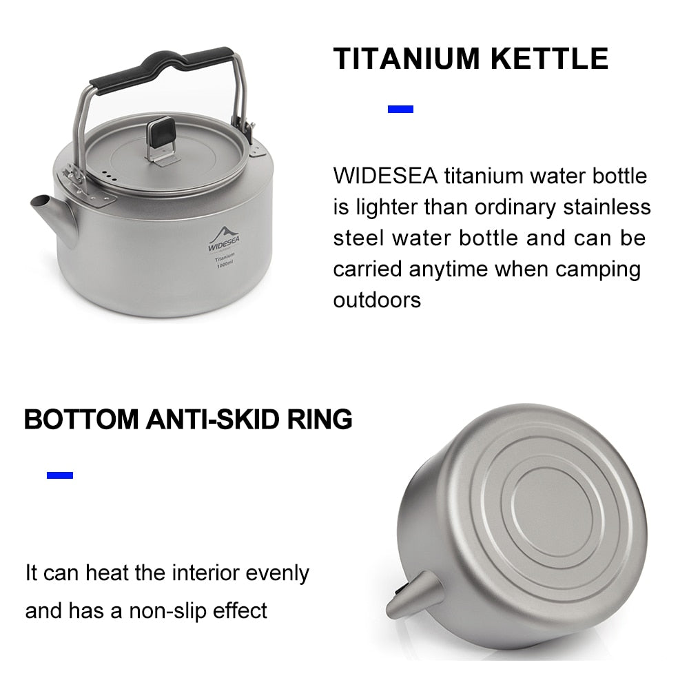 Widesea Camping Titanium Kettle