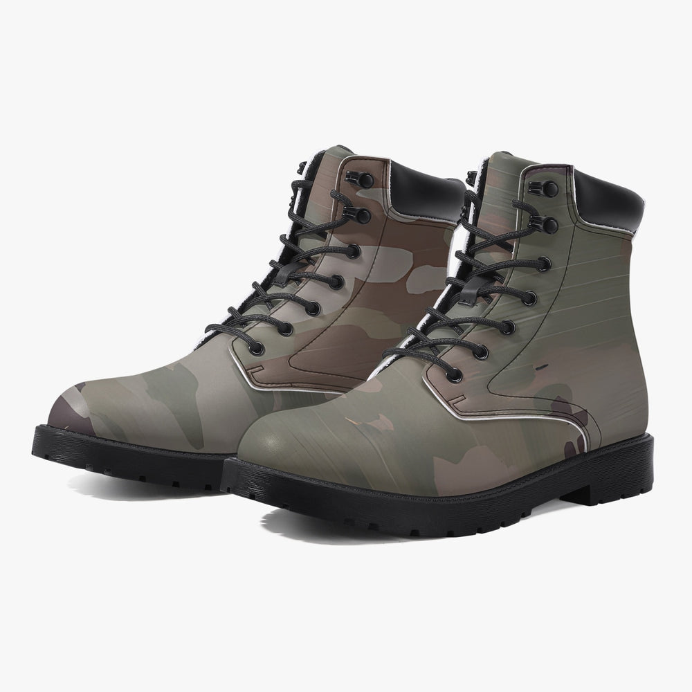 Scorpion Camouflage Casual Leather Boots