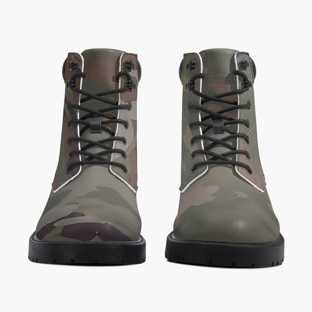Scorpion Camouflage Casual Leather Boots