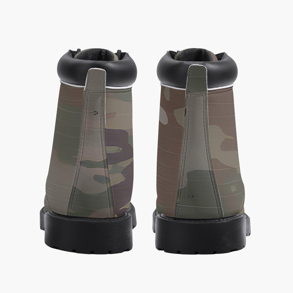 Scorpion Camouflage Casual Leather Boots