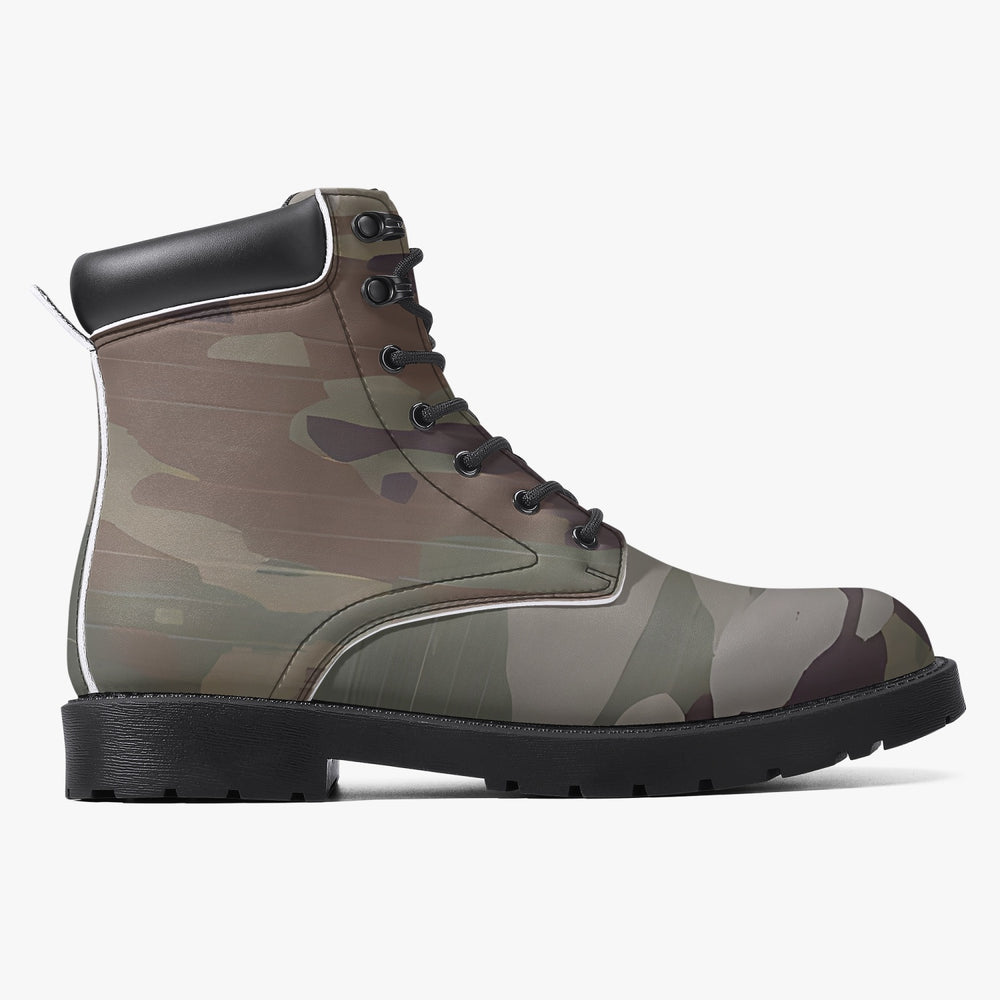 Scorpion Camouflage Casual Leather Boots