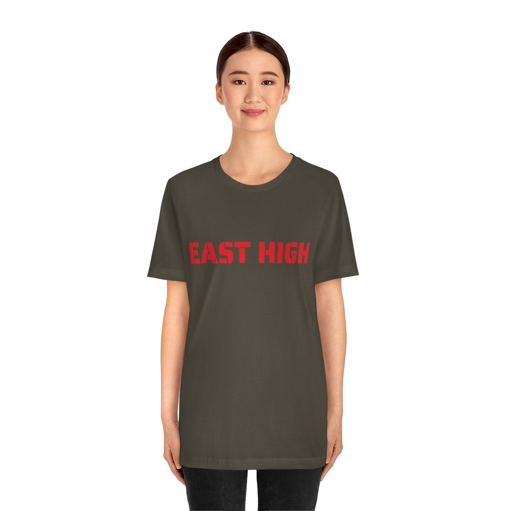EAST HIGH Leopards Salt Lake City Utah Unisex Jersey Short Sleeve Tee from Equippage.com