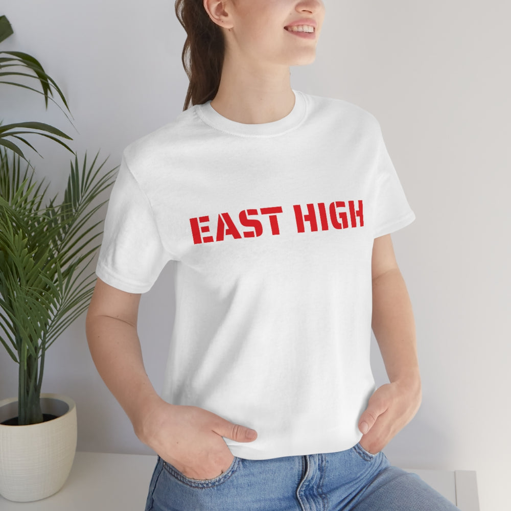 EAST HIGH Leopards Salt Lake City Utah Unisex Jersey Short Sleeve Tee from Equippage.com