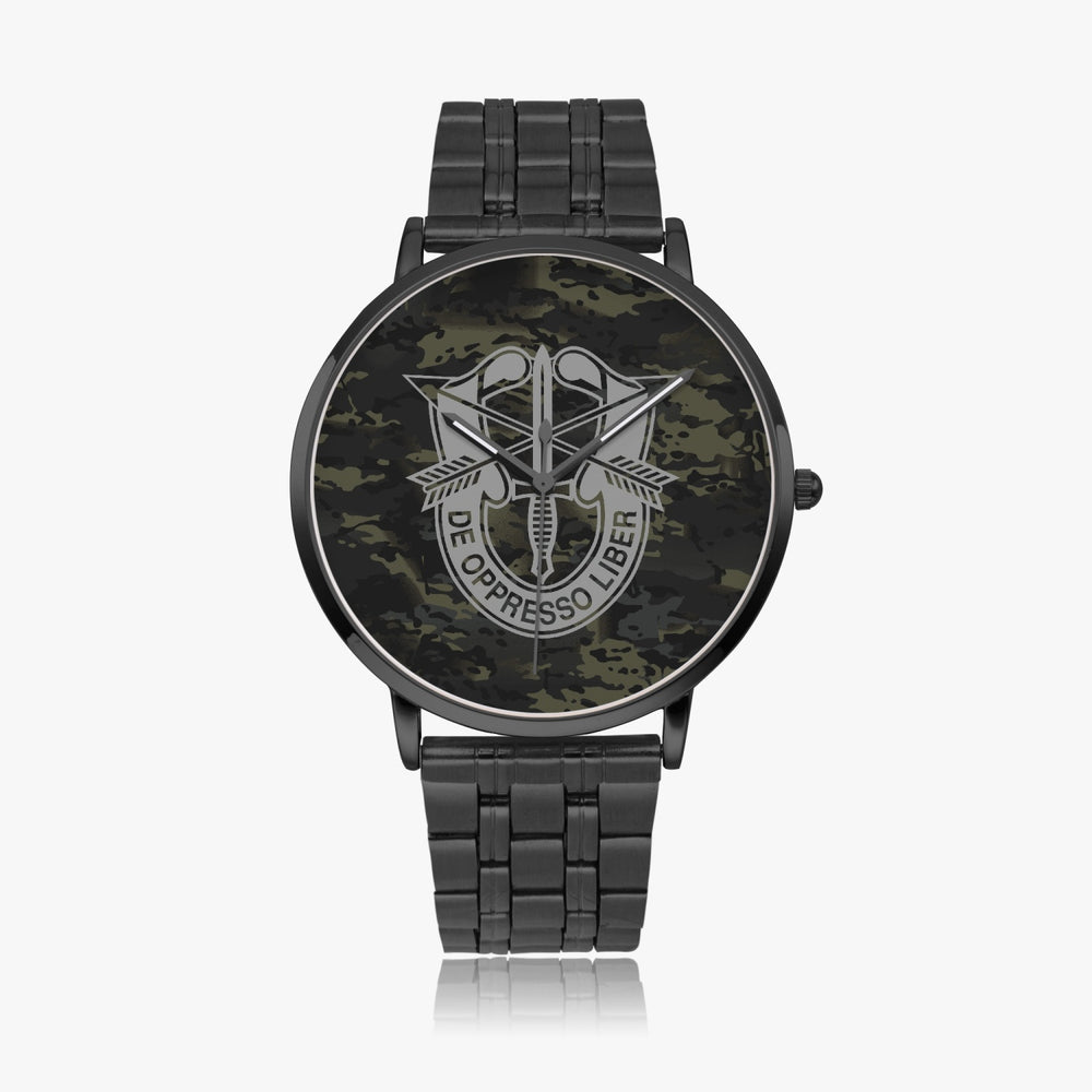 Equippage Black MultiCam Quartz watch