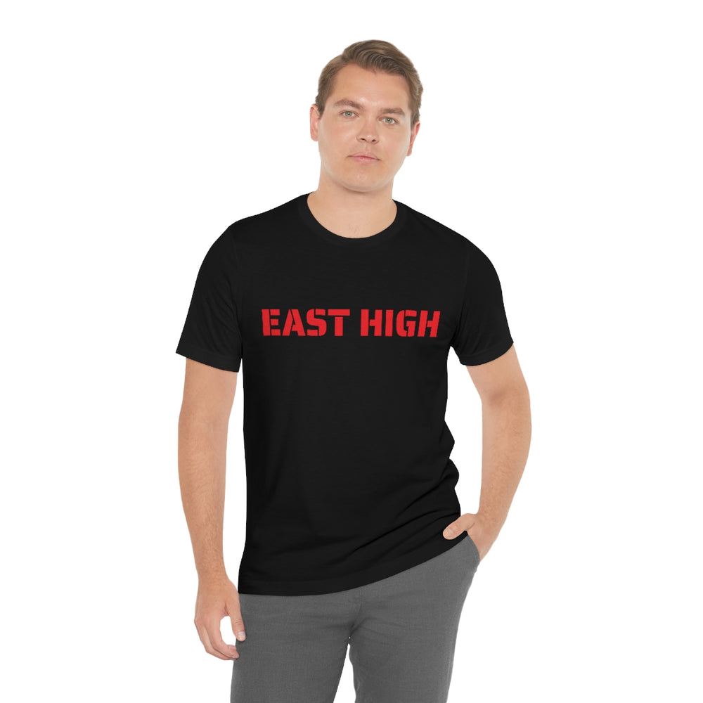 EAST HIGH Leopards Salt Lake City Utah Unisex Jersey Short Sleeve Tee from Equippage.com