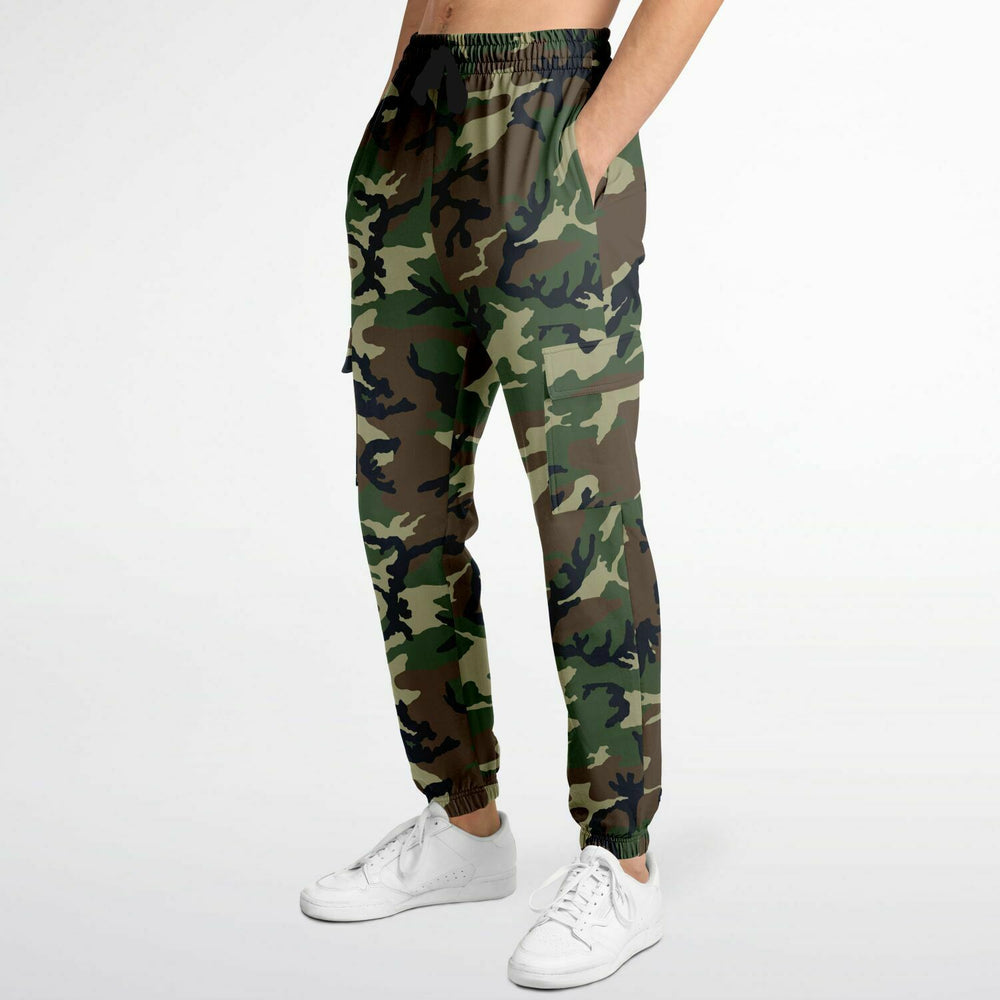 Equippage Woodland Camou Fashion Cargo Sweatpants