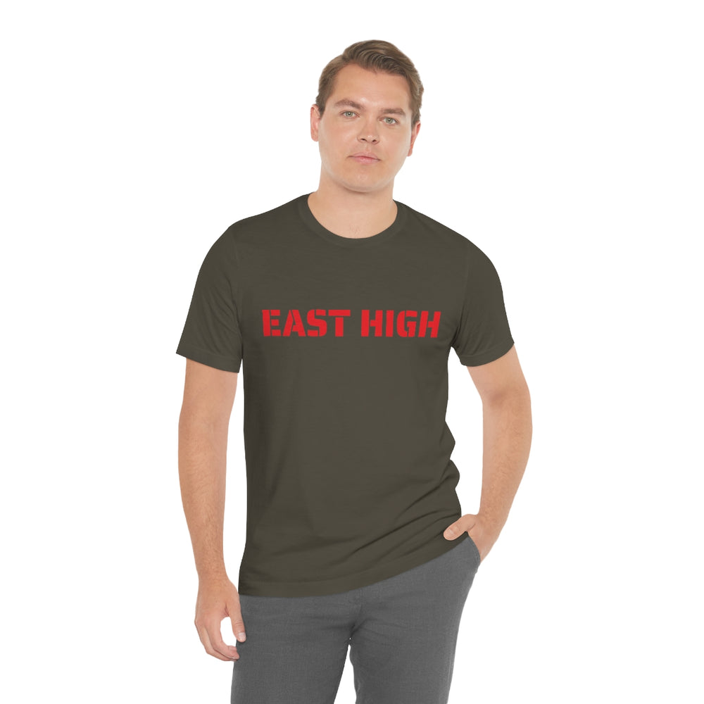 EAST HIGH Leopards Salt Lake City Utah Unisex Jersey Short Sleeve Tee from Equippage.com