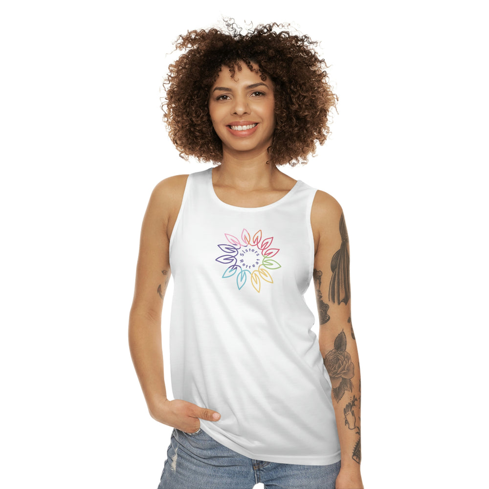 Sister's Retreat Unisex Tank Top (AOP)