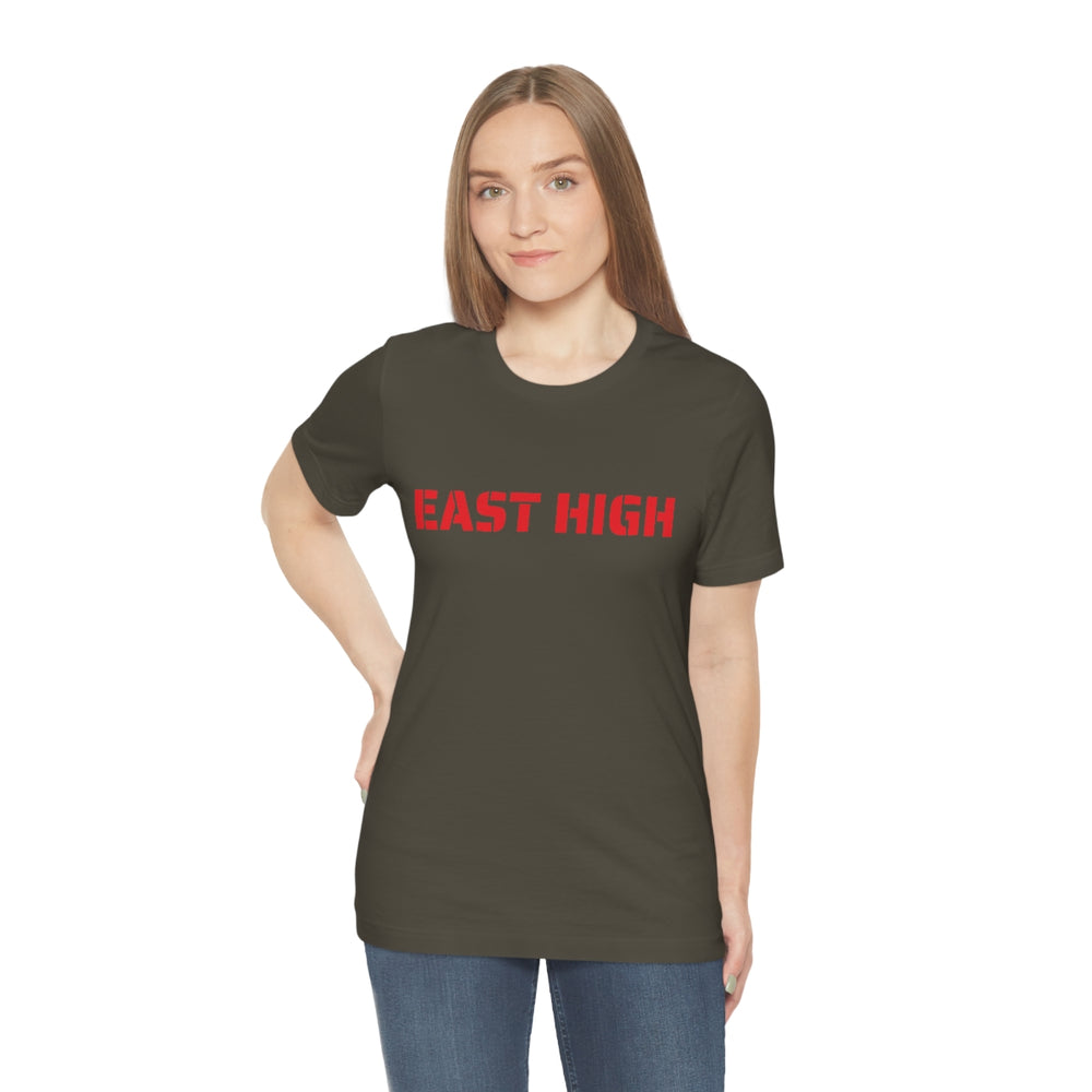 EAST HIGH Leopards Salt Lake City Utah Unisex Jersey Short Sleeve Tee from Equippage.com