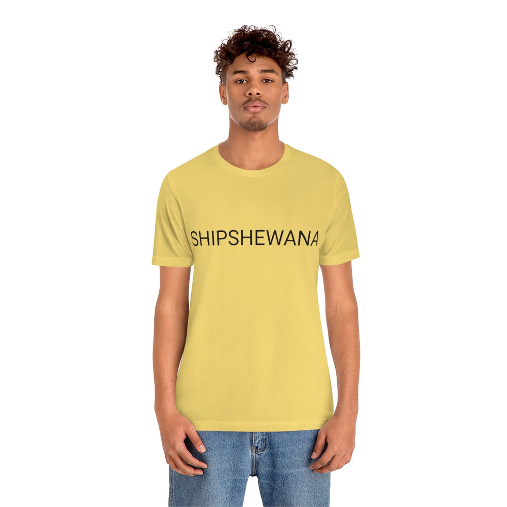 SHIPSHEWANA Indiana Unisex Jersey Short Sleeve Tee by Equippage.com