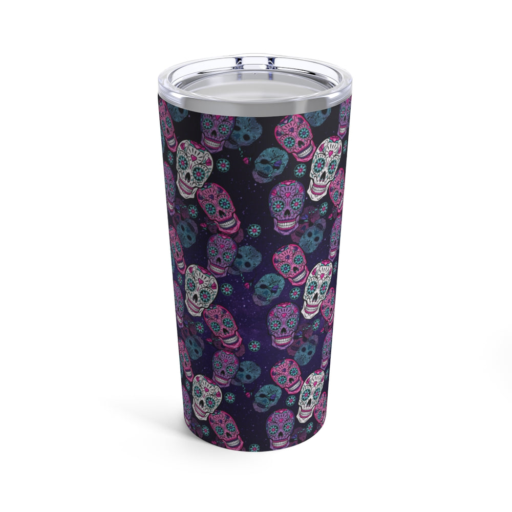 Small Sugar Skull Tumbler 20oz Dia de los Muertos by Equippage.com