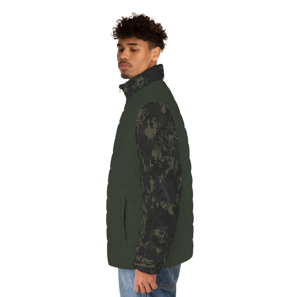 Equippage BMC USMC Green Stripe Men's Puffer Jacket
