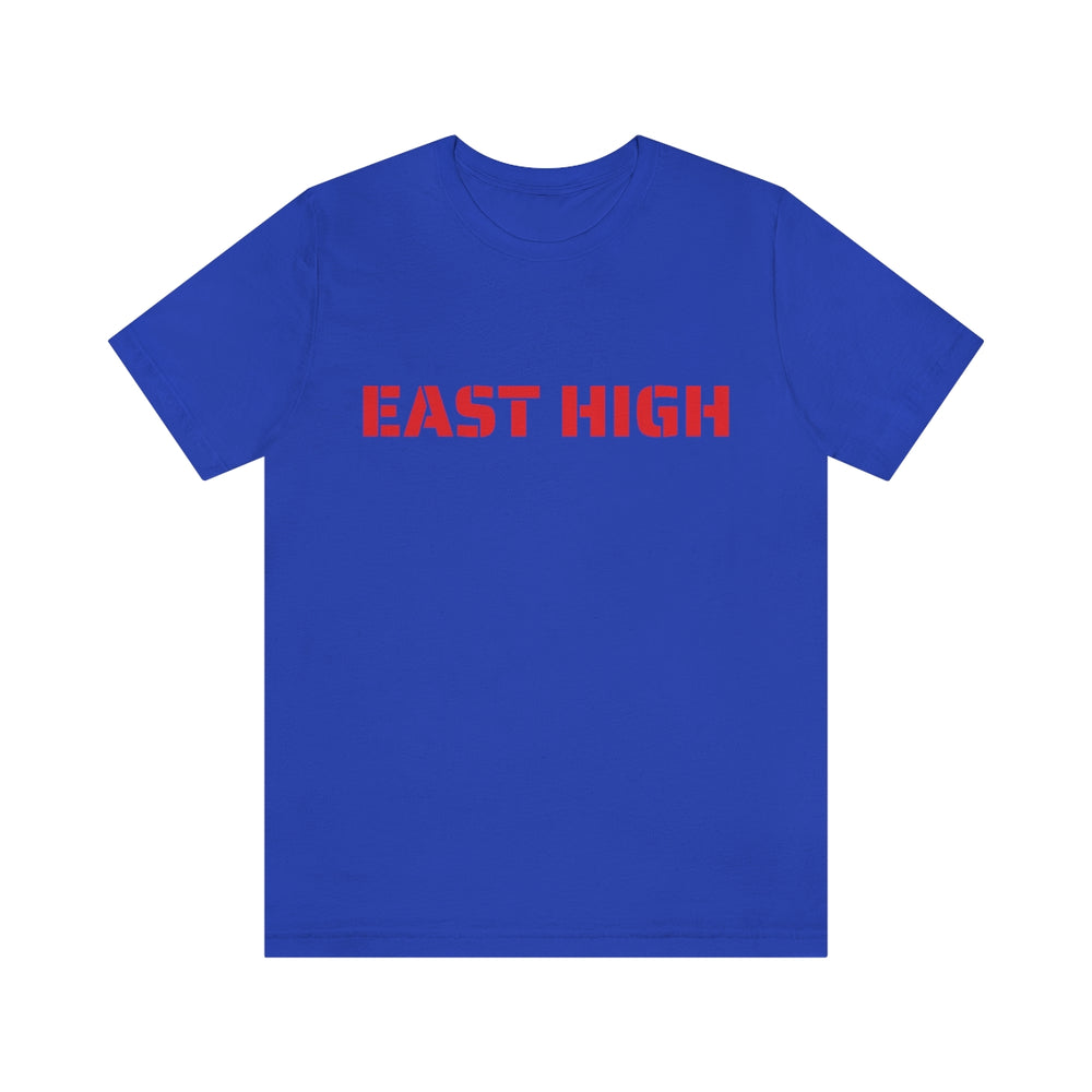 EAST HIGH Leopards Salt Lake City Utah Unisex Jersey Short Sleeve Tee from Equippage.com