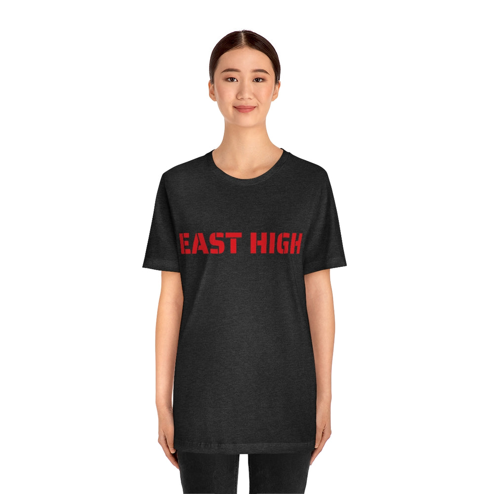 EAST HIGH Leopards Salt Lake City Utah Unisex Jersey Short Sleeve Tee from Equippage.com
