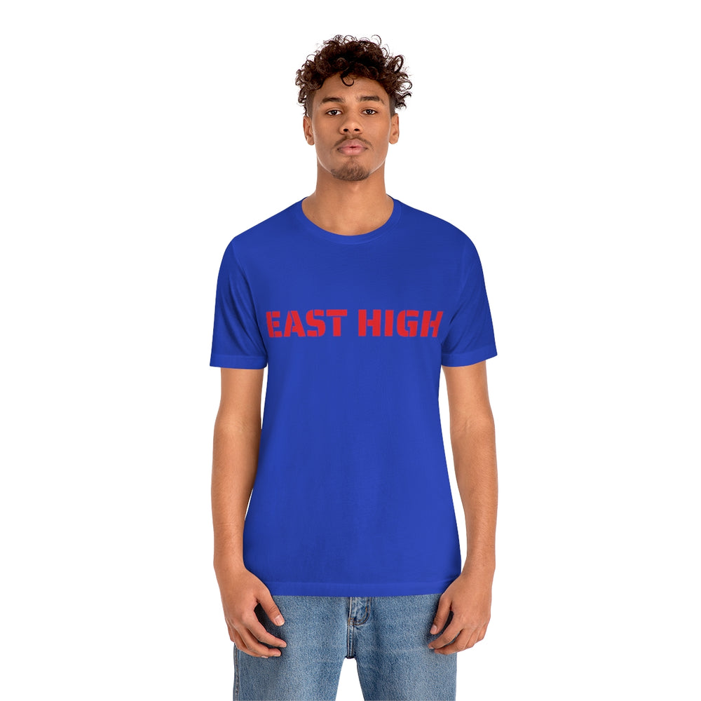 EAST HIGH Leopards Salt Lake City Utah Unisex Jersey Short Sleeve Tee from Equippage.com