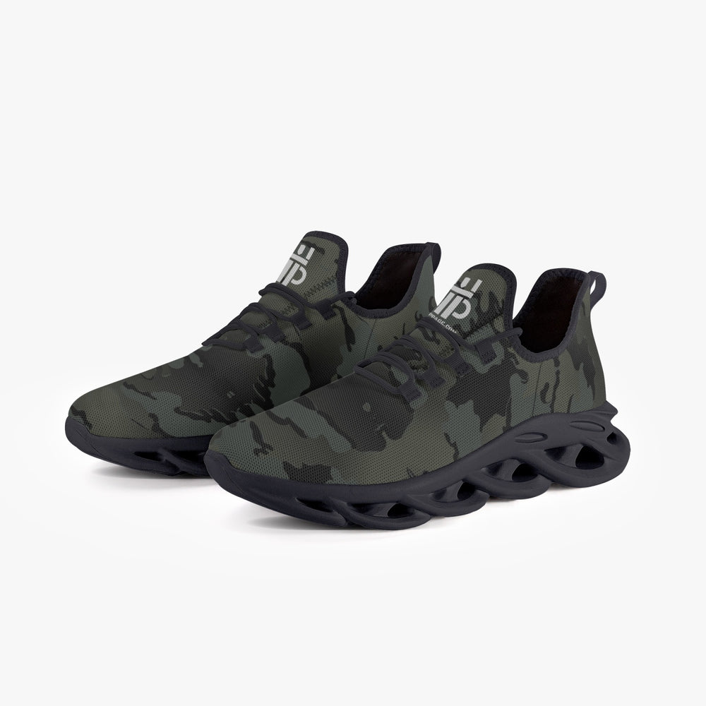 BJMC Bounce Mesh Knit Sneakers - Black