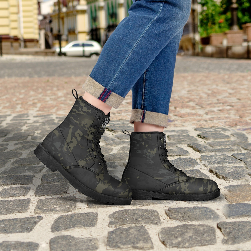 Equippage Black MultiCam Trendy Leather Boots