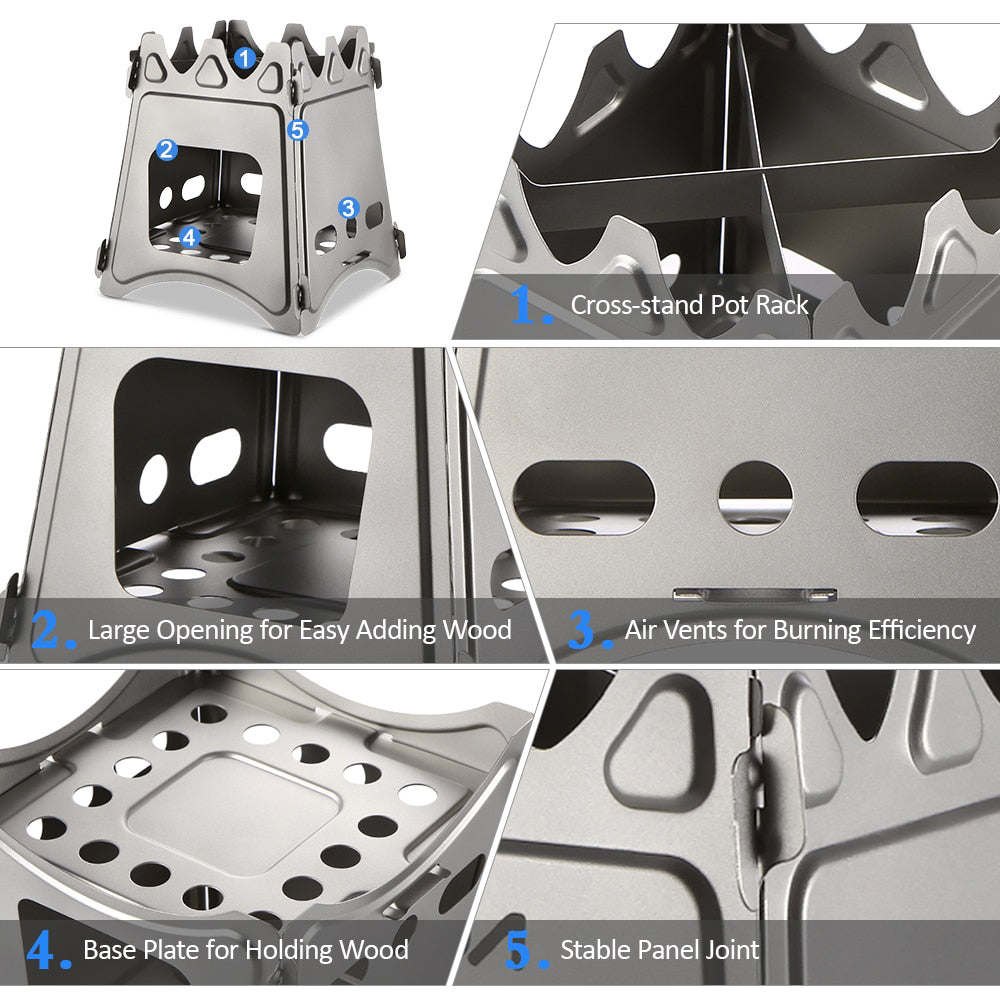 Steel Wood Camping Stove