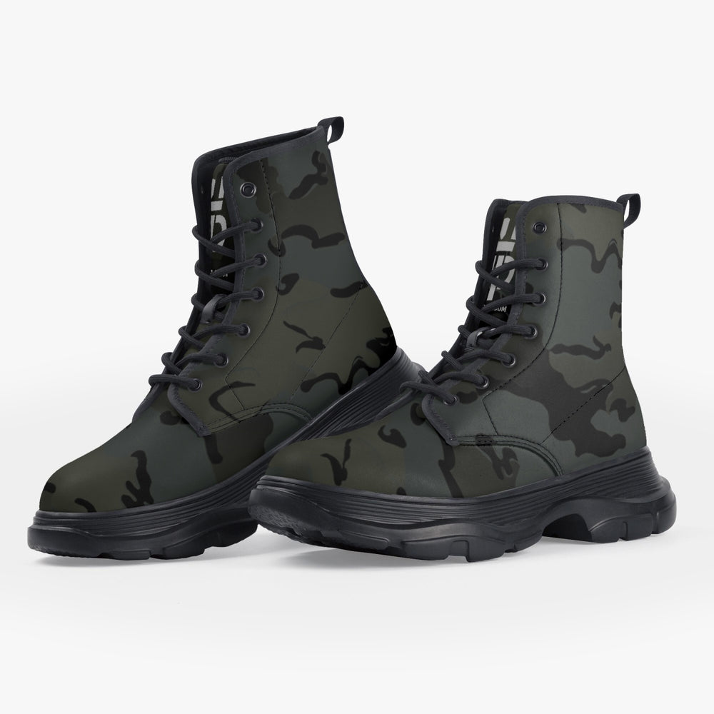 Equippage BJMC Casual Leather Chunky Boots