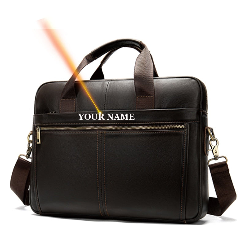 WESTAL Genuine Leather Messenger Bag