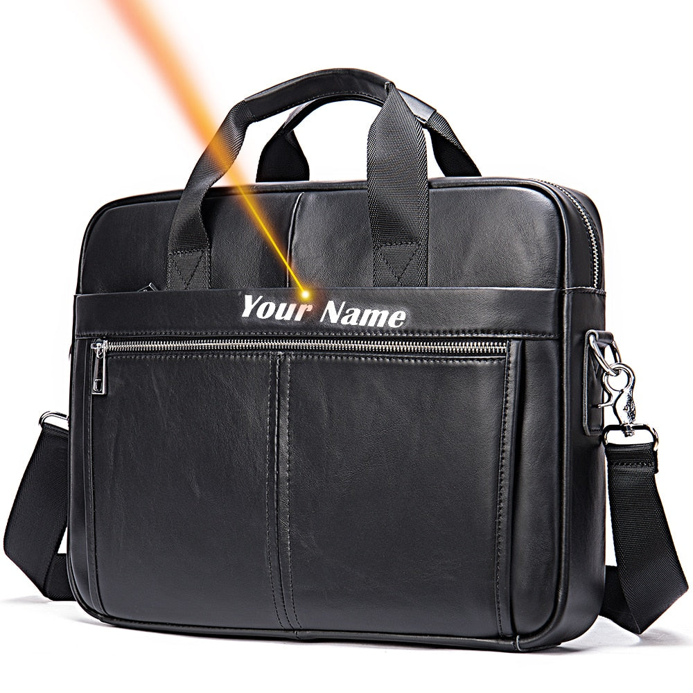 WESTAL Genuine Leather Messenger Bag