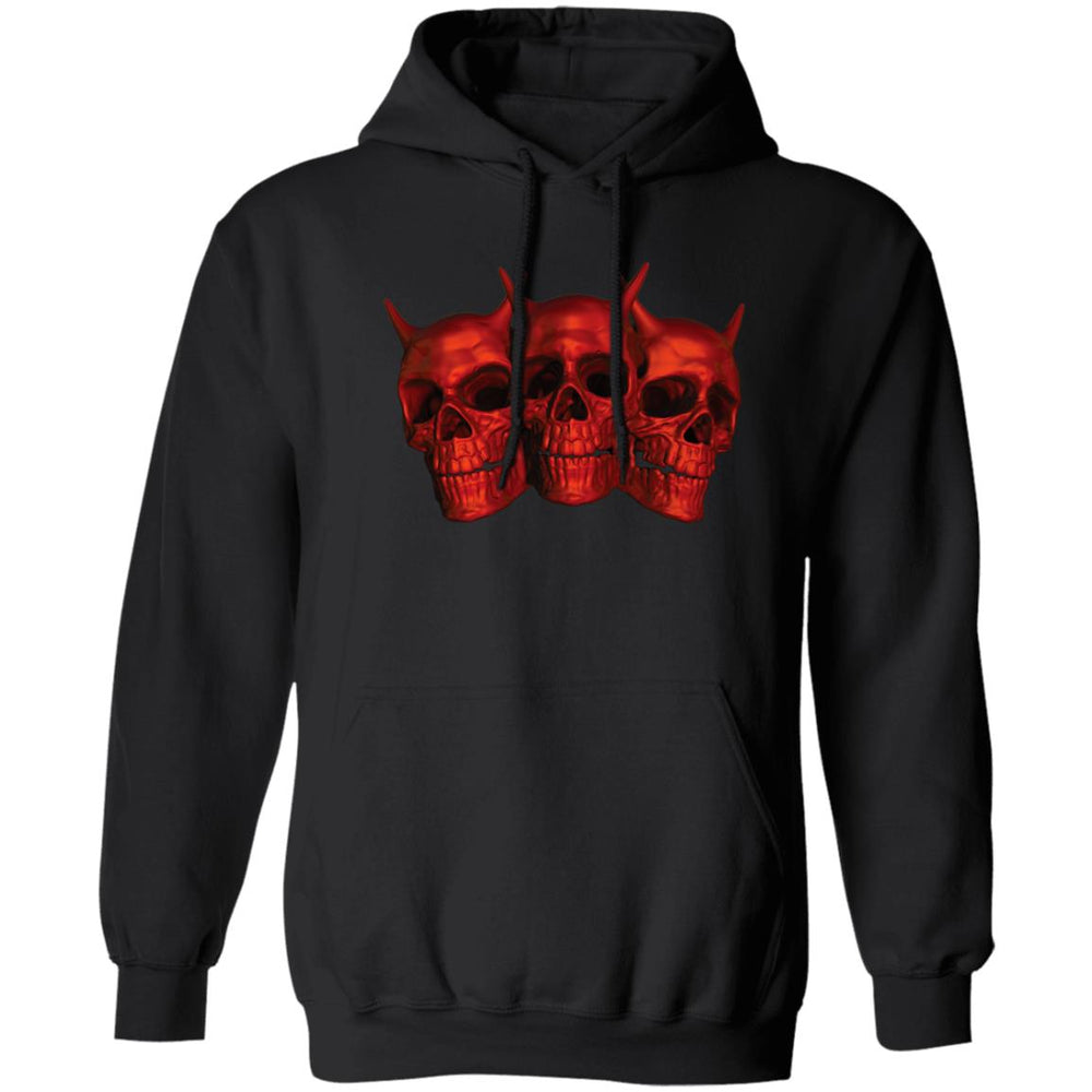 Three Skulls Pullover Hoodie by Equippage.com in 8 oz. Z66x