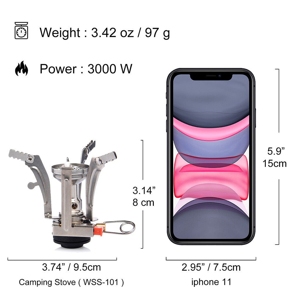Widesea Portable Outdoor Camping Gas Burner