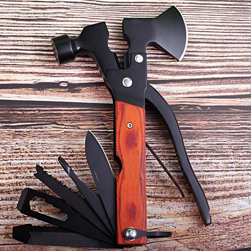 15 In 1 Multi-Functional Camping Tools