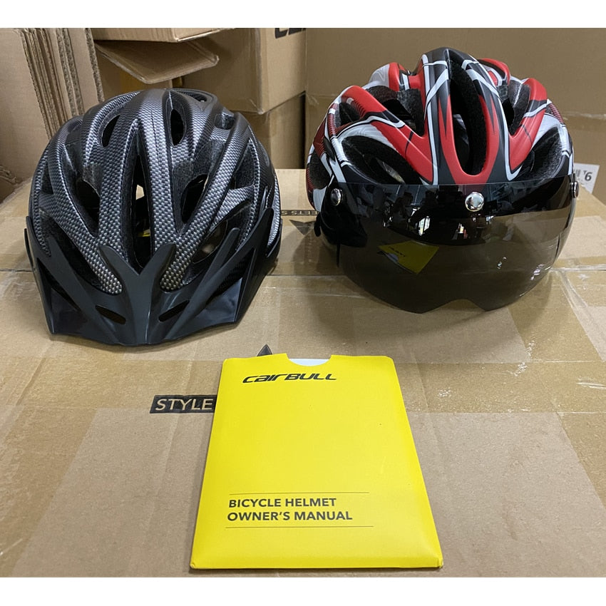 Integrally-Molded Bicycle Cycling Helmets