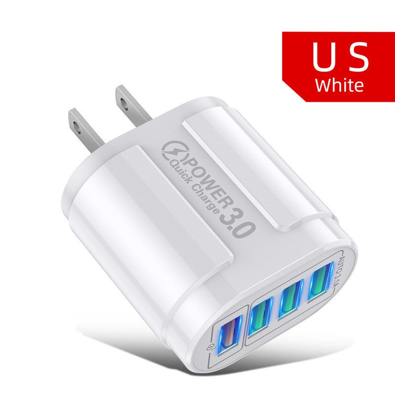 USLION 48W USB Fast Charger Adapter 3.0