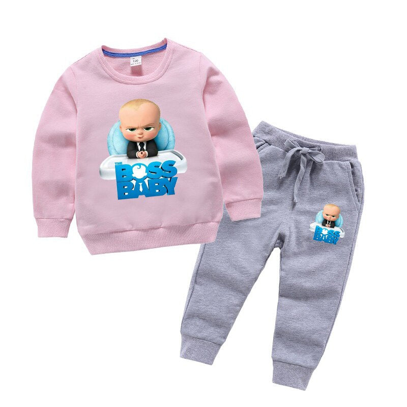 Boys Printed Sweatshirts Set