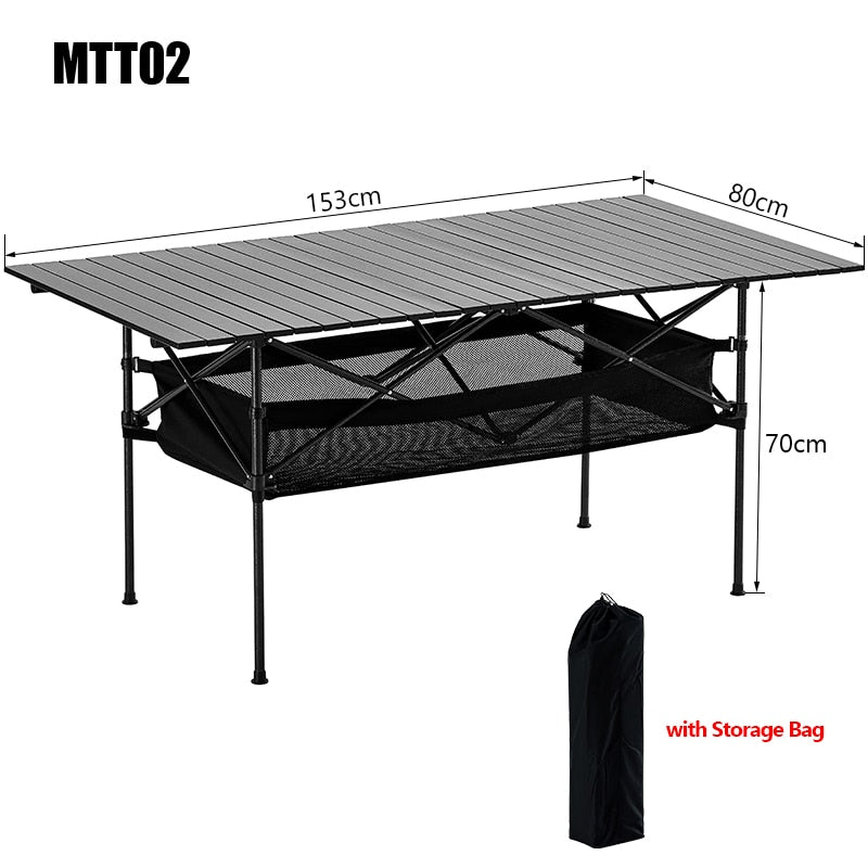 Outdoor Camping Table Aluminum Alloy Desk BBQ Foldable Tables Ultralight Picnic Table Folding Outdoor Desk Camping Gear