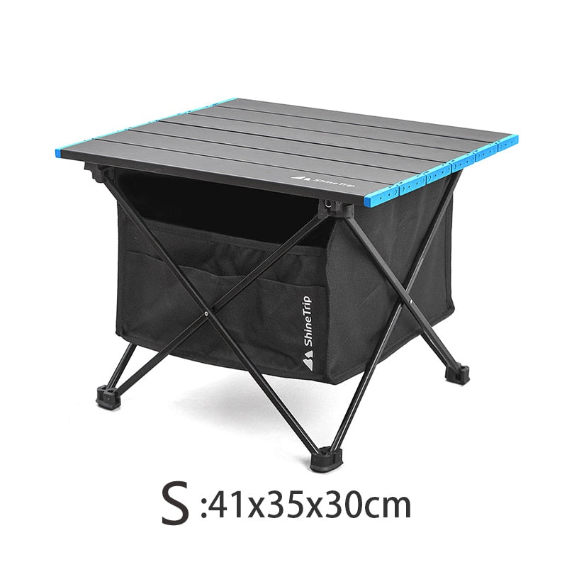 Shine Trip Ultralight Portable Outdoor Folding Table Large Space Oxford Cloth Camping Storage Bag for Garden Party Picnic BBQ