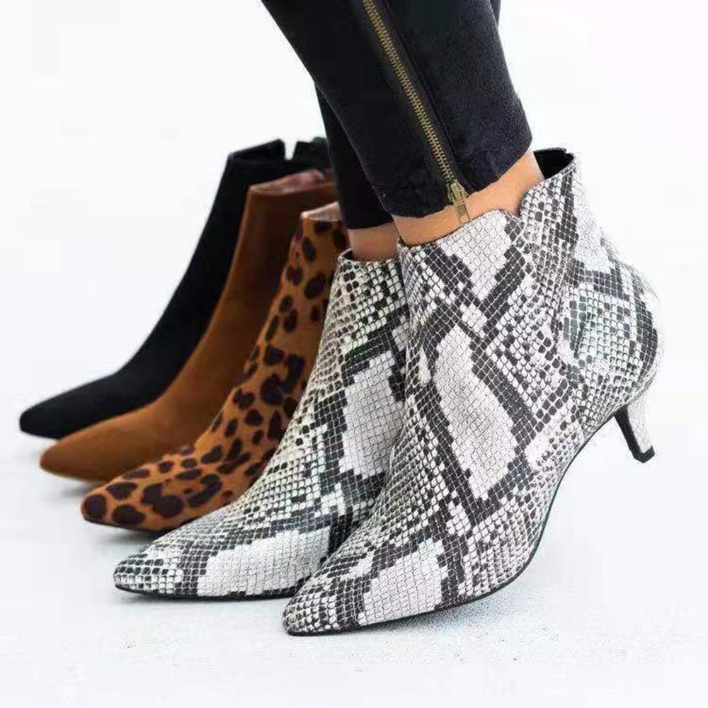 GAOKE Women's Suede Ankle Boots